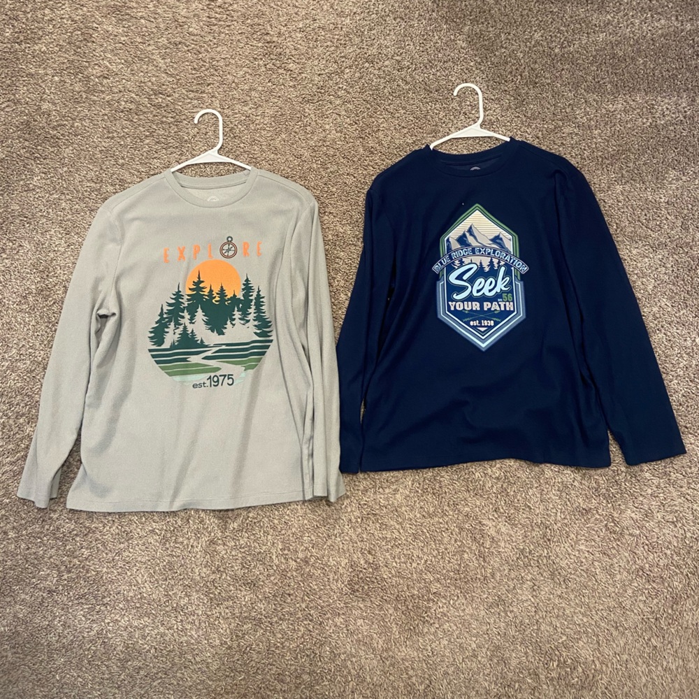 10 boys XL 14/16 HUSKY long sleeve shirts - Picture 5 of 7